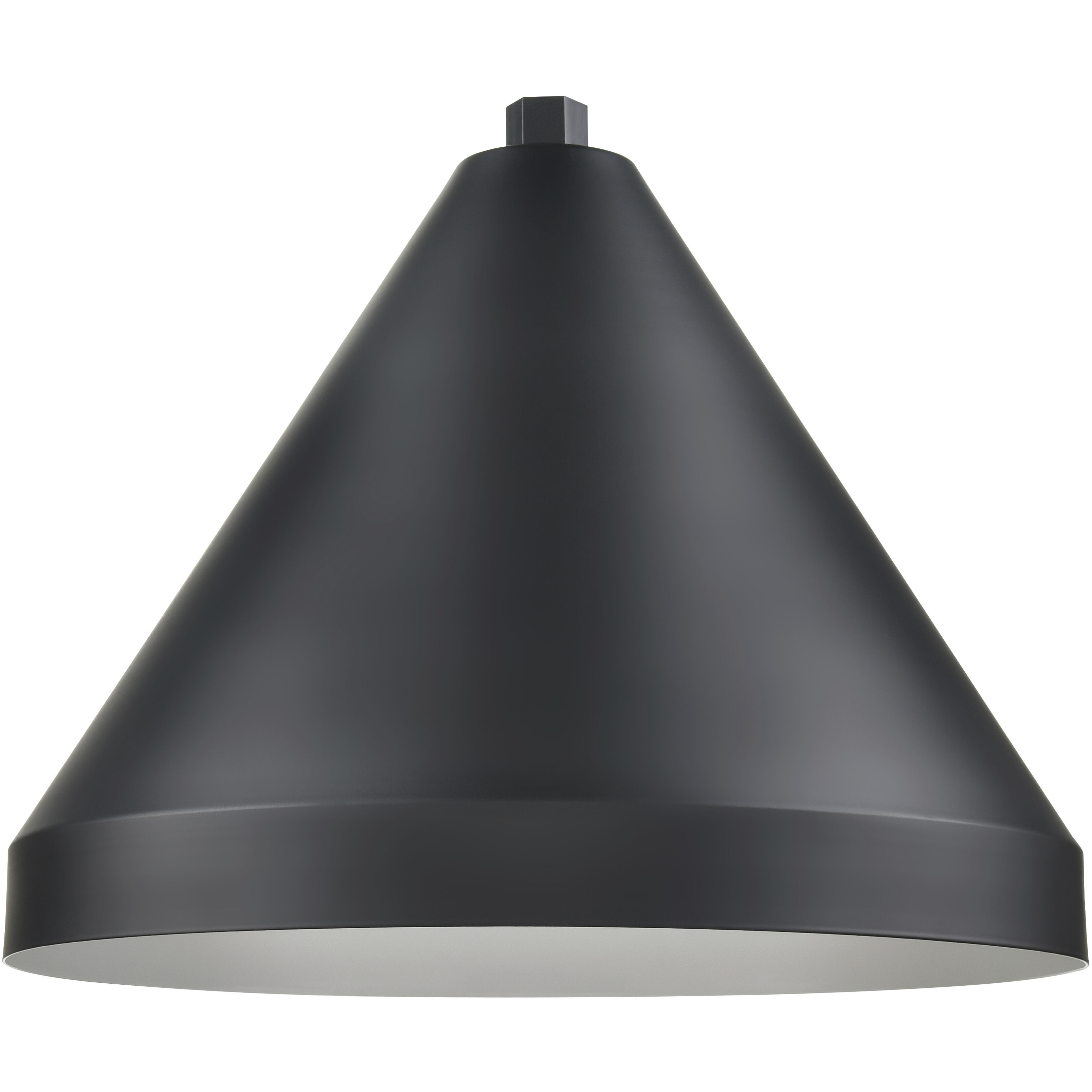 R Series Satin Black 17 inch Cone Shade